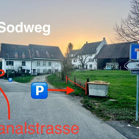 Tiny House Chez Claudine - Relaxen, Workspace, Naehe Thermen, Netflix, Free Parking & Wifi Brugg  Exterior foto