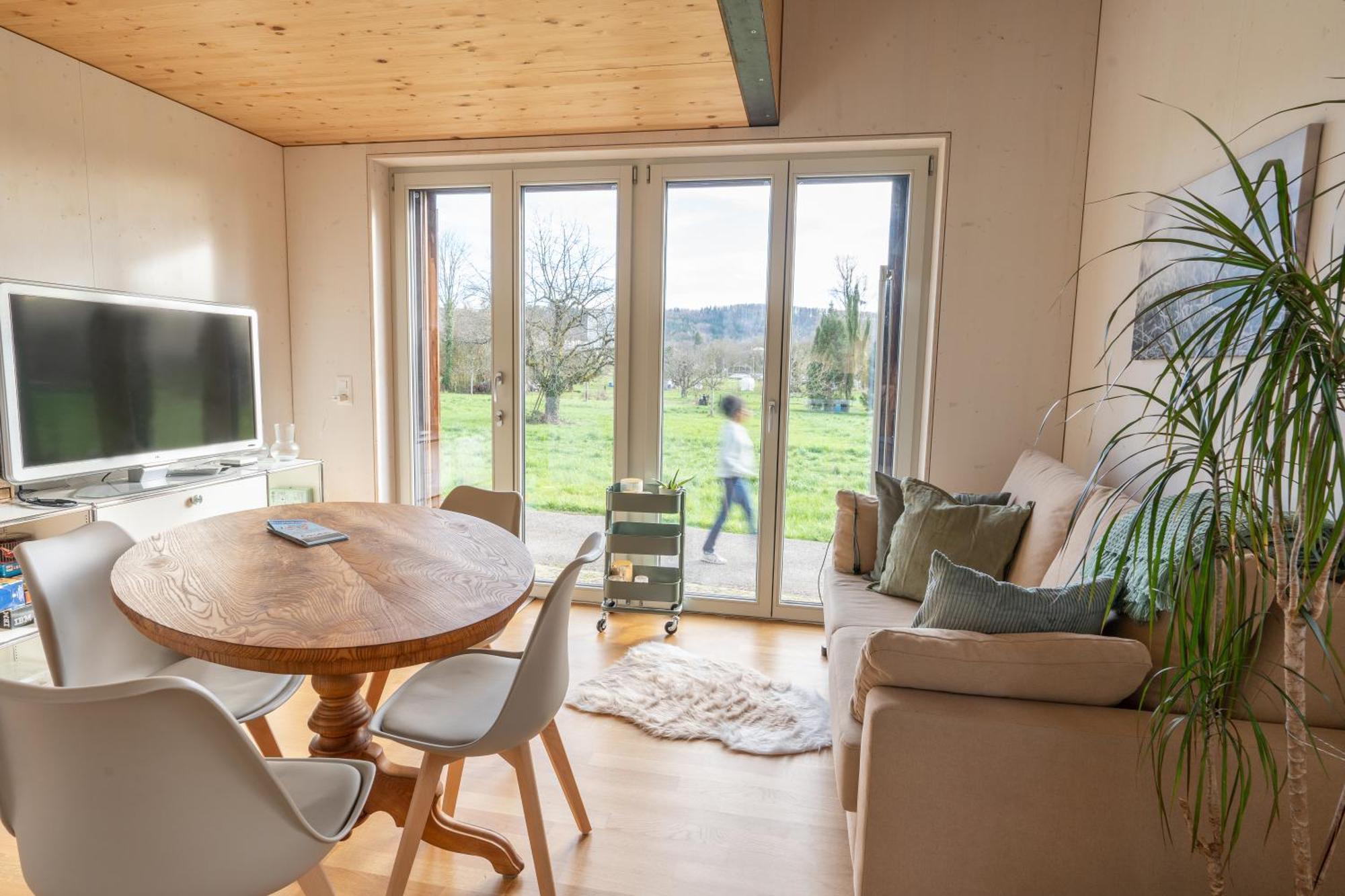 Tiny House Chez Claudine - Relaxen, Workspace, Naehe Thermen, Netflix, Free Parking & Wifi Brugg  Exterior foto