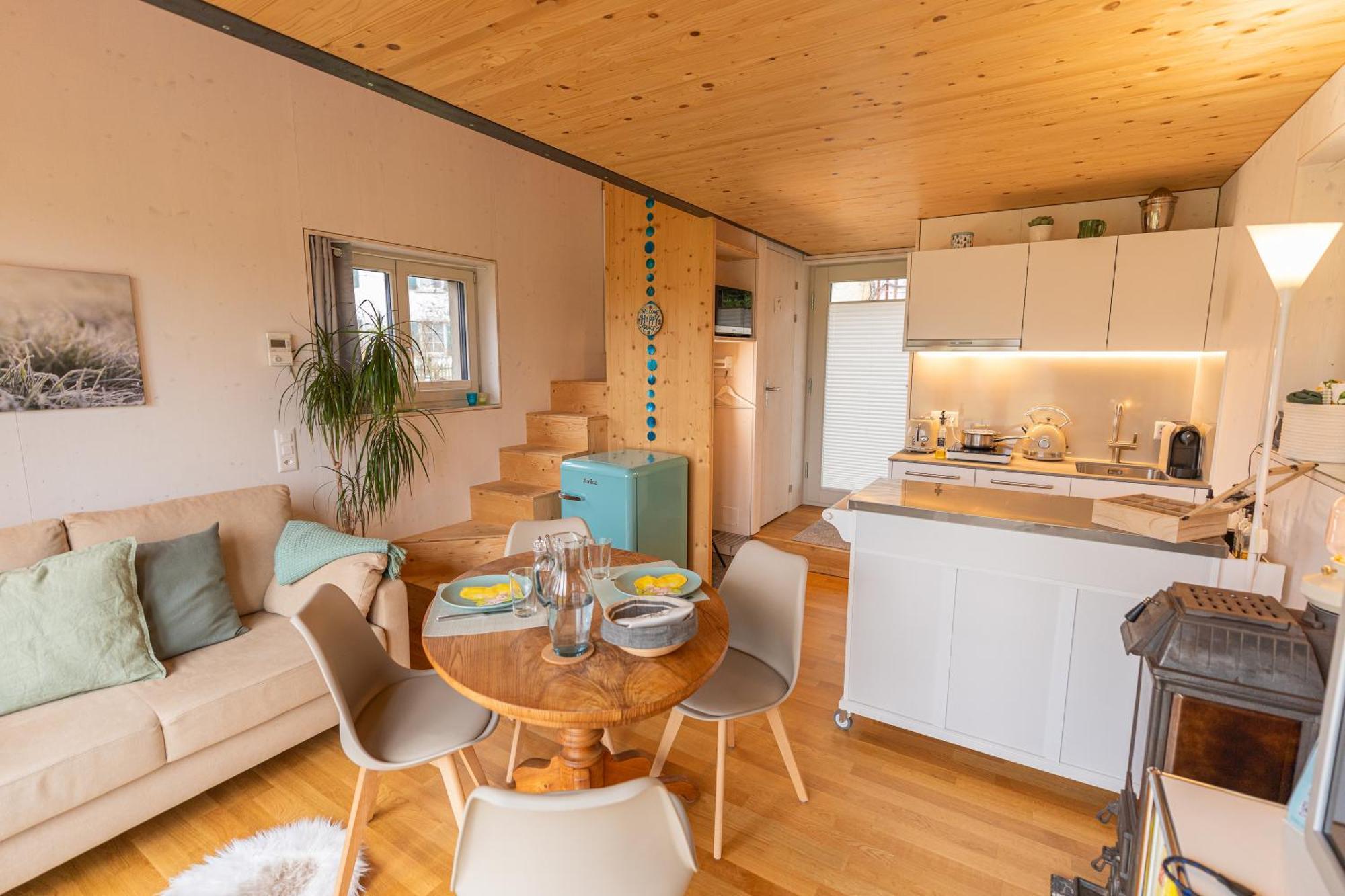 Tiny House Chez Claudine - Relaxen, Workspace, Naehe Thermen, Netflix, Free Parking & Wifi Brugg  Exterior foto